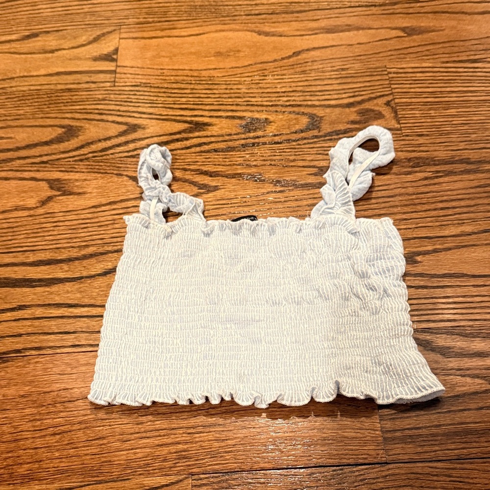 Caution To The Wind White Tank Top